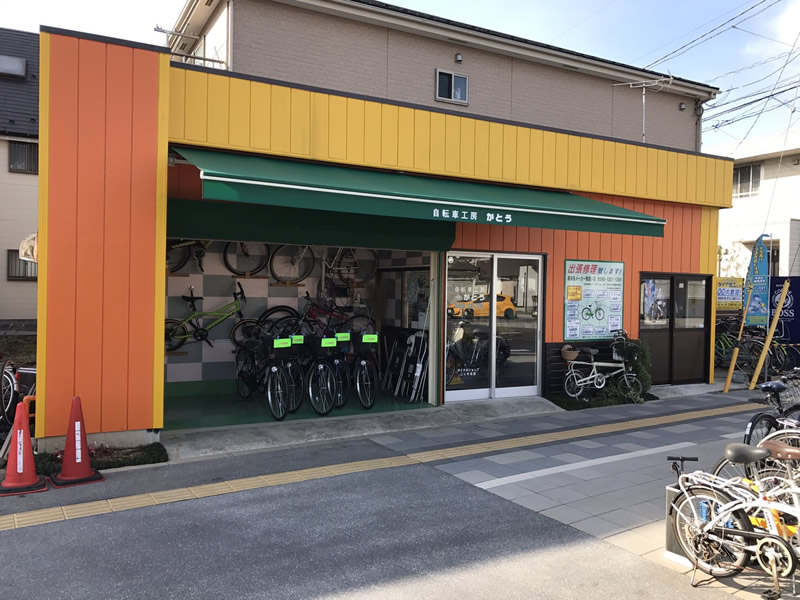 岩槻区で自転車店のオーニングテントを製作しました。